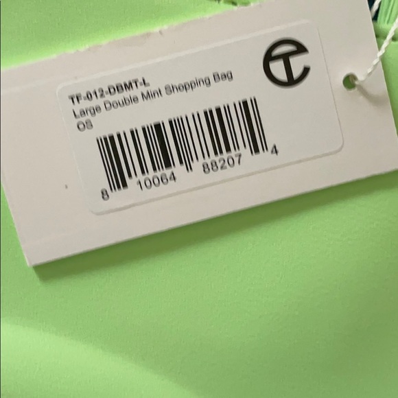 Large Double Mint Shopping Bag - Picture 2 of 6